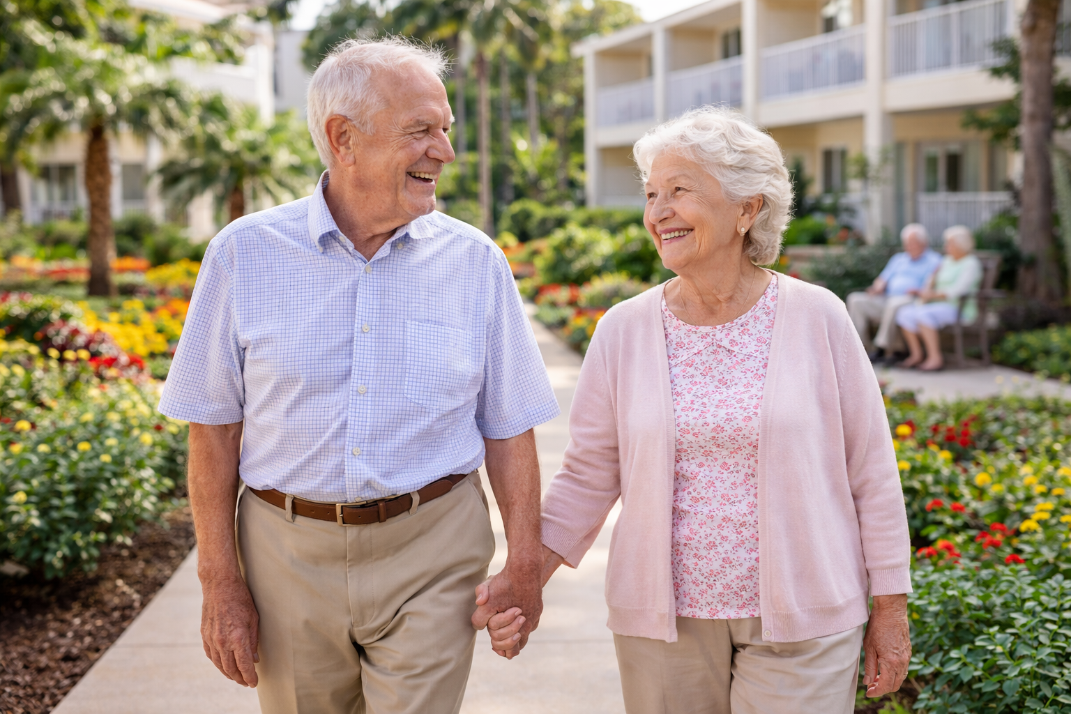 Senior Living for Couples in Palm Beach County: Finding the Right Care When Needs Are Different